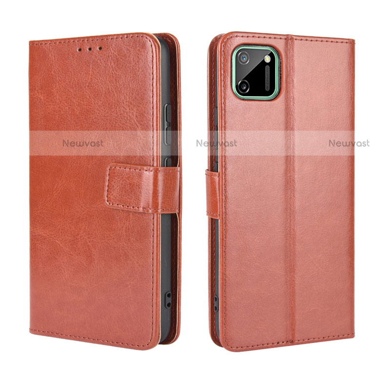 Leather Case Stands Flip Cover L15 Holder for Realme C11