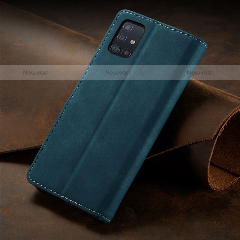 Leather Case Stands Flip Cover L15 Holder for Samsung Galaxy A71 4G A715