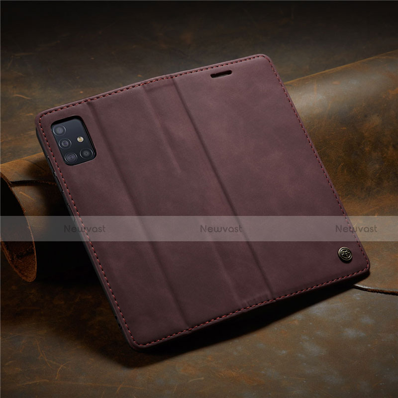 Leather Case Stands Flip Cover L15 Holder for Samsung Galaxy A71 5G