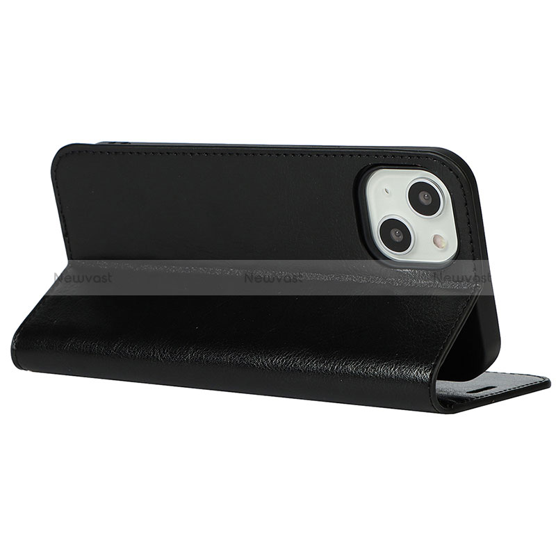 Leather Case Stands Flip Cover L17 Holder for Apple iPhone 15