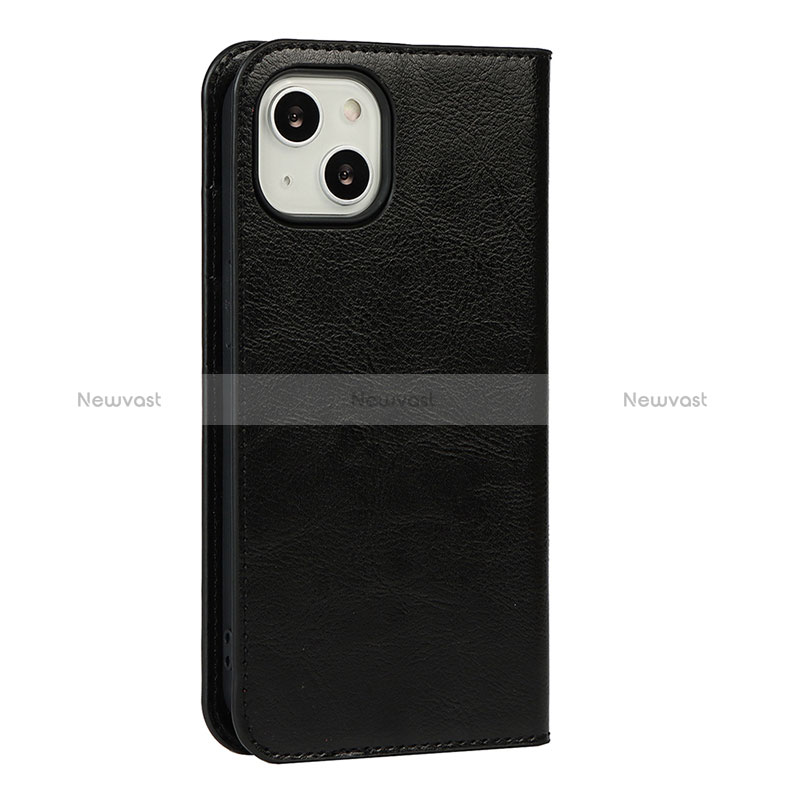 Leather Case Stands Flip Cover L17 Holder for Apple iPhone 15