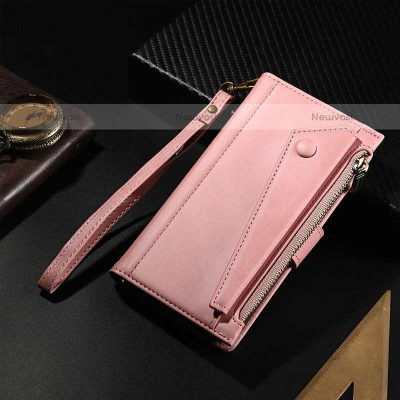 Leather Case Stands Flip Cover L17 Holder for Apple iPhone 15 Pro