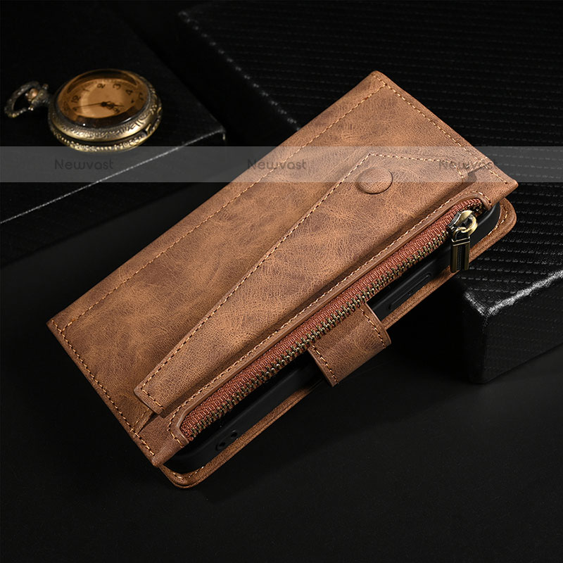 Leather Case Stands Flip Cover L17 Holder for Apple iPhone 15 Pro Max