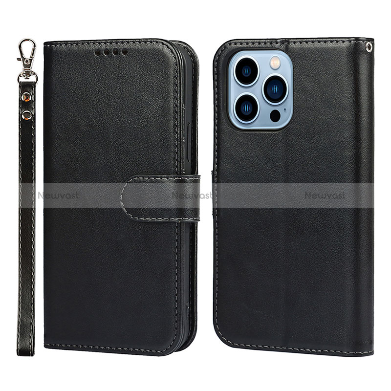 Leather Case Stands Flip Cover L19 Holder for Apple iPhone 14 Pro