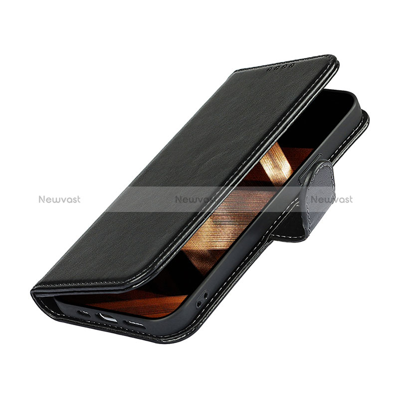 Leather Case Stands Flip Cover L19 Holder for Apple iPhone 15