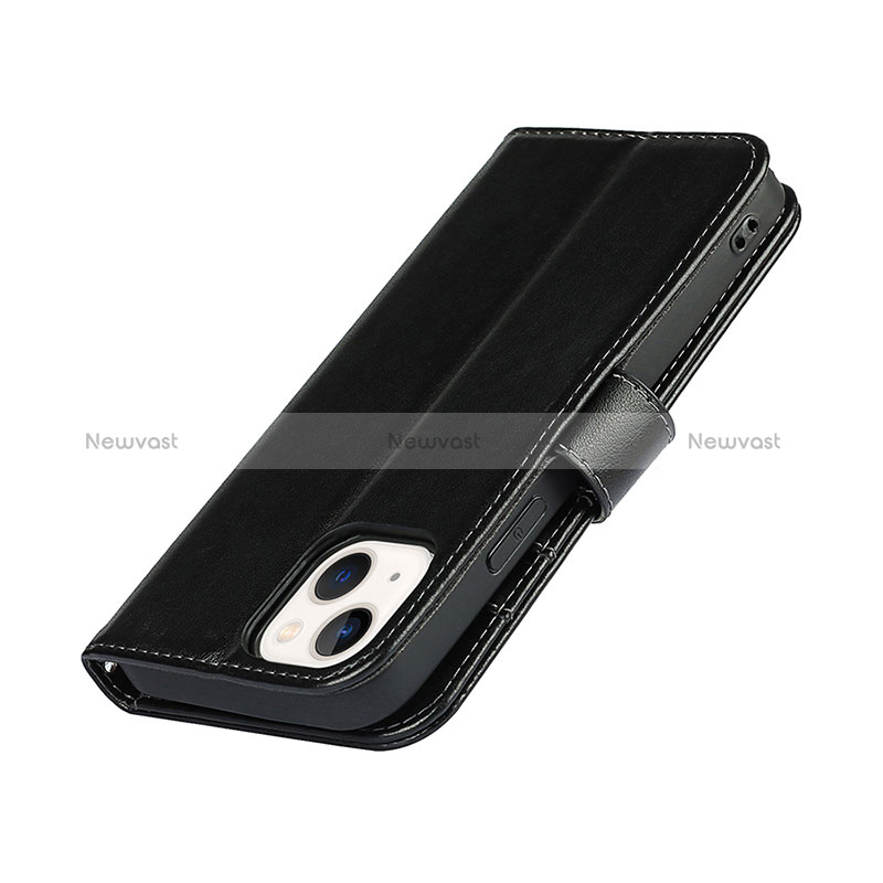 Leather Case Stands Flip Cover L19 Holder for Apple iPhone 15