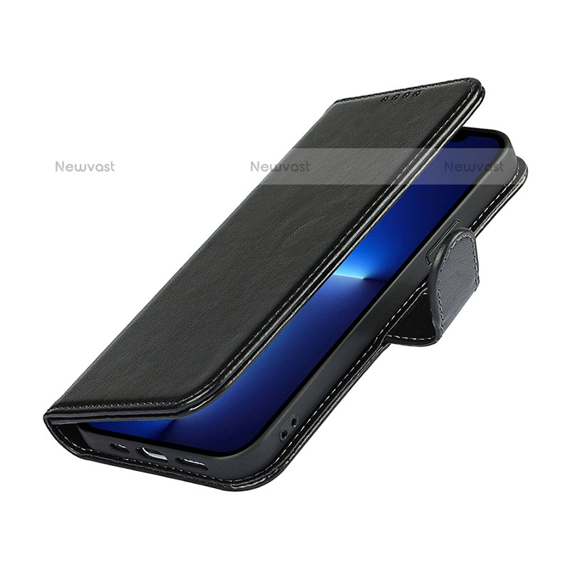 Leather Case Stands Flip Cover L19 Holder for Apple iPhone 15 Pro