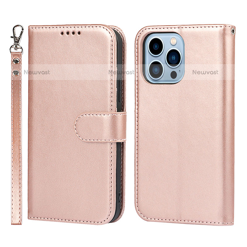 Leather Case Stands Flip Cover L19 Holder for Apple iPhone 15 Pro