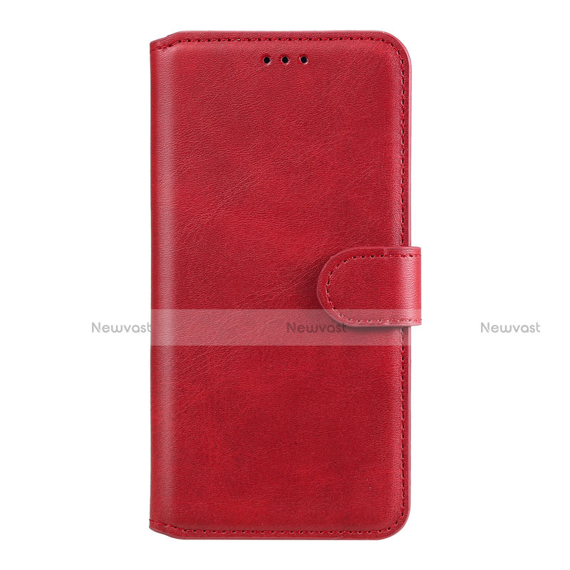 Leather Case Stands Flip Cover L19 Holder for Samsung Galaxy A41 Red