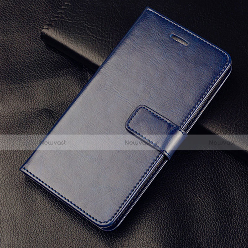 Leather Case Stands Flip Cover L20 Holder for Huawei Honor 30S Blue