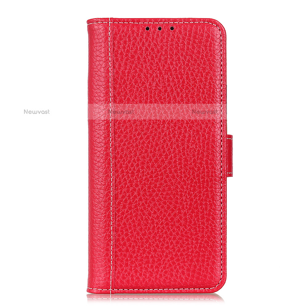 Leather Case Stands Flip Cover L20 Holder for Samsung Galaxy A71 4G A715 Red