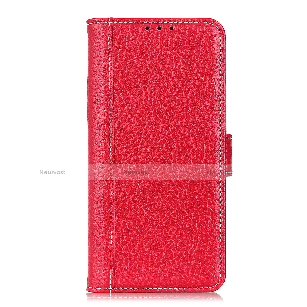 Leather Case Stands Flip Cover L20 Holder for Samsung Galaxy A71 5G Red