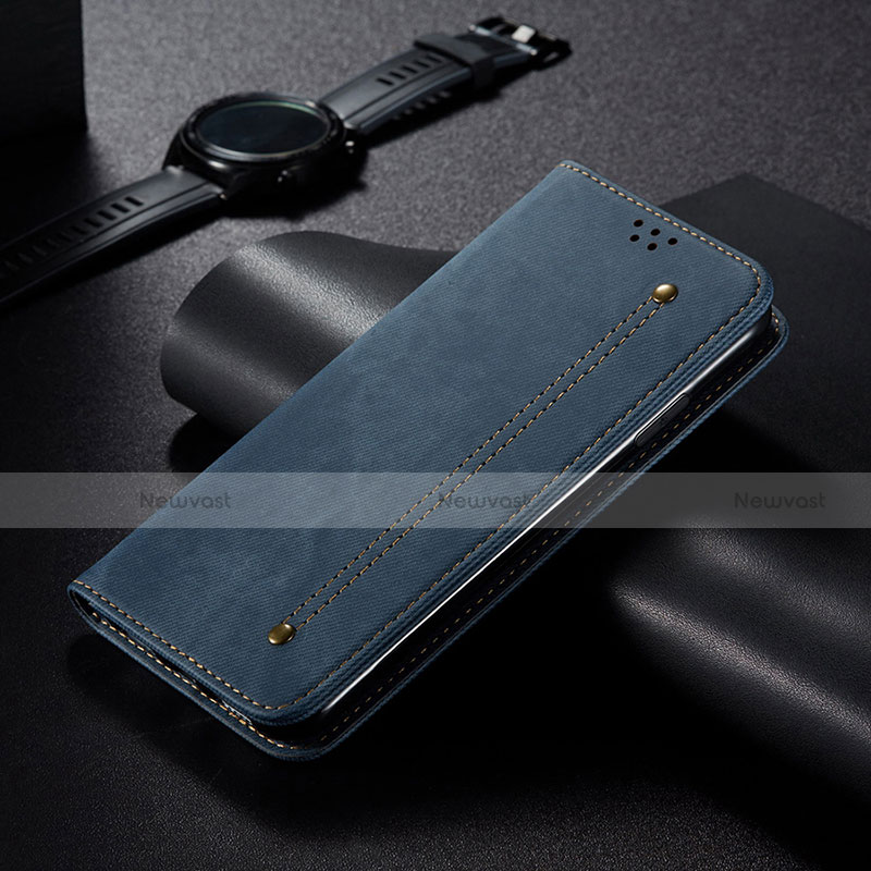 Leather Case Stands Flip Cover L21 Holder for Apple iPhone 13 Pro Blue