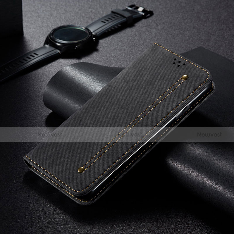 Leather Case Stands Flip Cover L22 Holder for Apple iPhone 13 Black