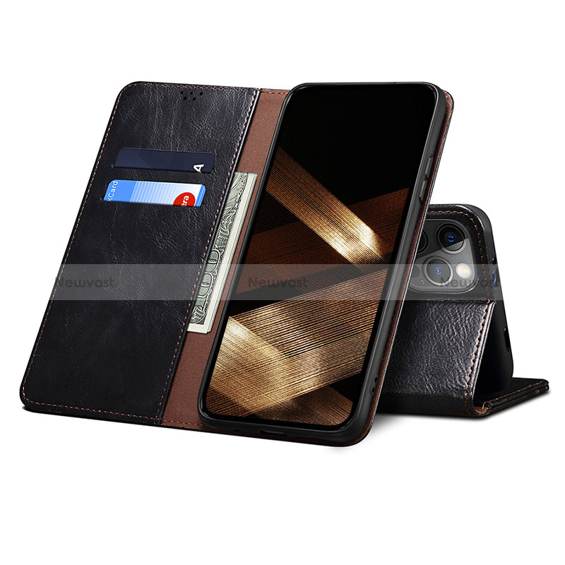 Leather Case Stands Flip Cover L23 Holder for Apple iPhone 14 Pro