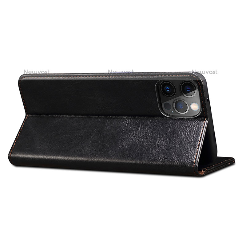 Leather Case Stands Flip Cover L23 Holder for Apple iPhone 15 Pro Max