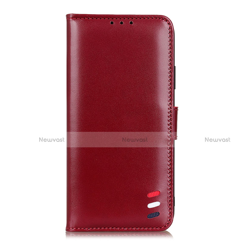 Leather Case Stands Flip Cover L23 Holder for Samsung Galaxy A51 5G Red