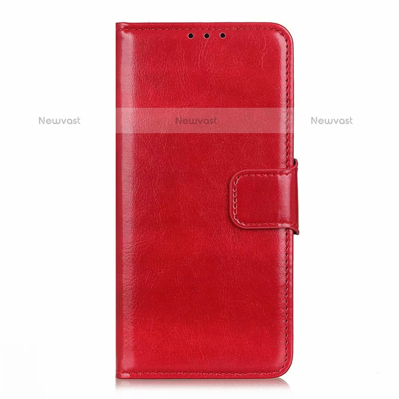 Leather Case Stands Flip Cover L25 Holder for Samsung Galaxy A71 4G A715 Red