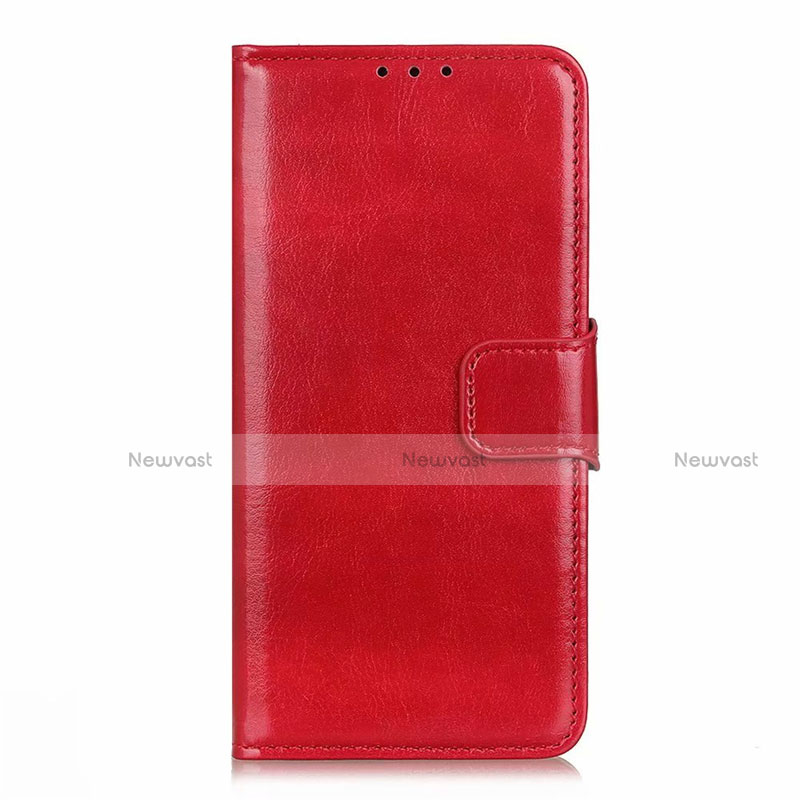 Leather Case Stands Flip Cover L25 Holder for Samsung Galaxy A71 5G Red