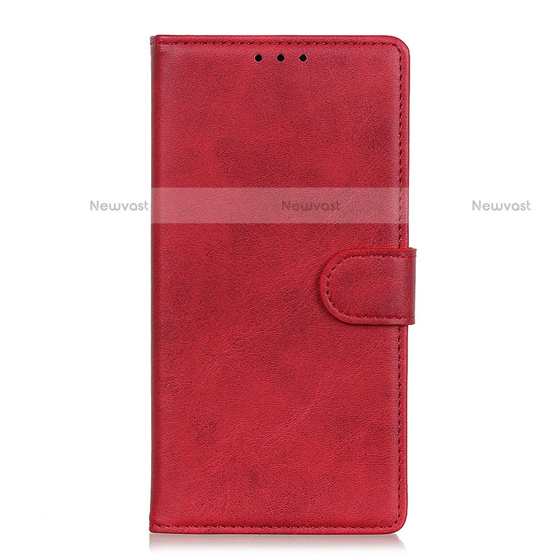 Leather Case Stands Flip Cover L26 Holder for Realme C11 Red