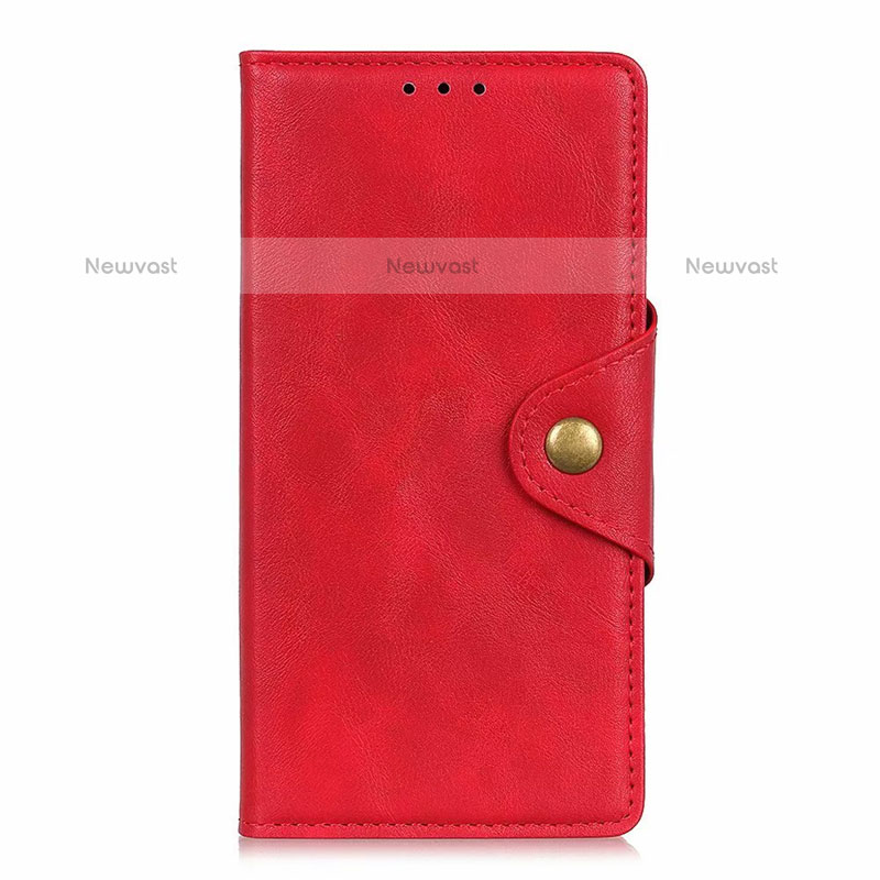 Leather Case Stands Flip Cover L26 Holder for Samsung Galaxy A71 4G A715 Red