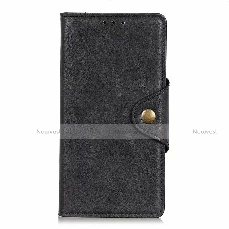 Leather Case Stands Flip Cover L26 Holder for Samsung Galaxy A71 5G Black