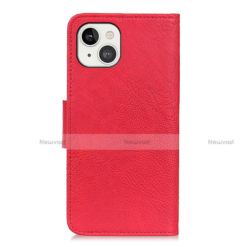 Leather Case Stands Flip Cover L27 Holder for Apple iPhone 15