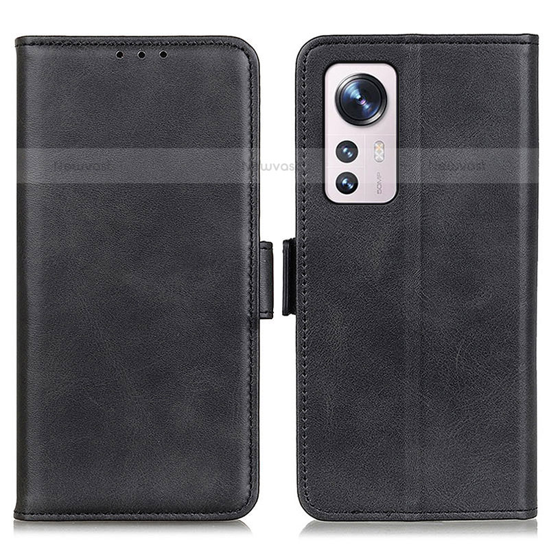 Leather Case Stands Flip Cover M03L Holder for Xiaomi Mi 12S 5G Black
