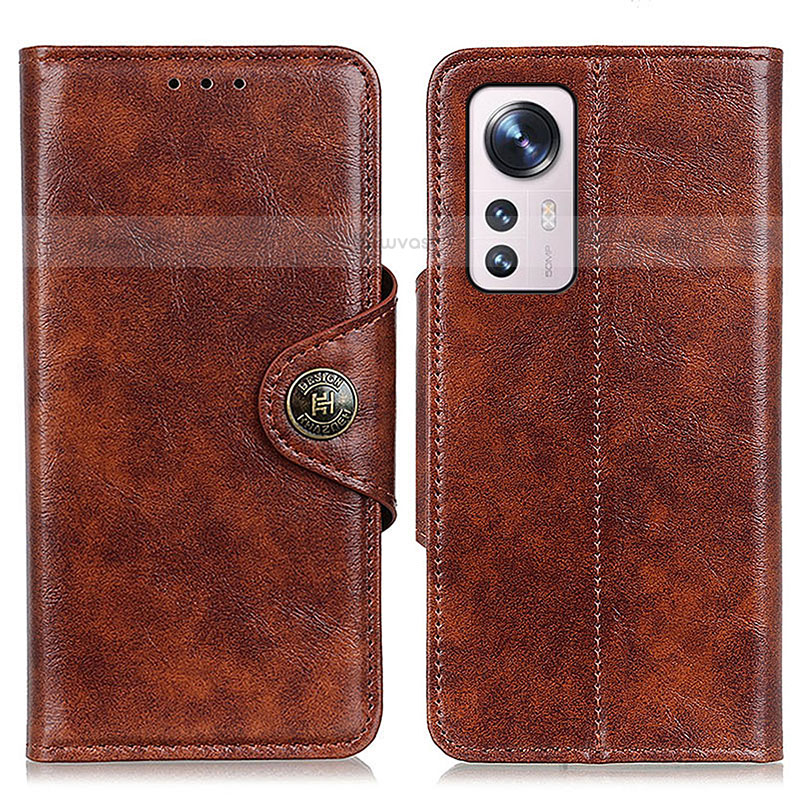 Leather Case Stands Flip Cover M04L Holder for Xiaomi Mi 12X 5G Bronze