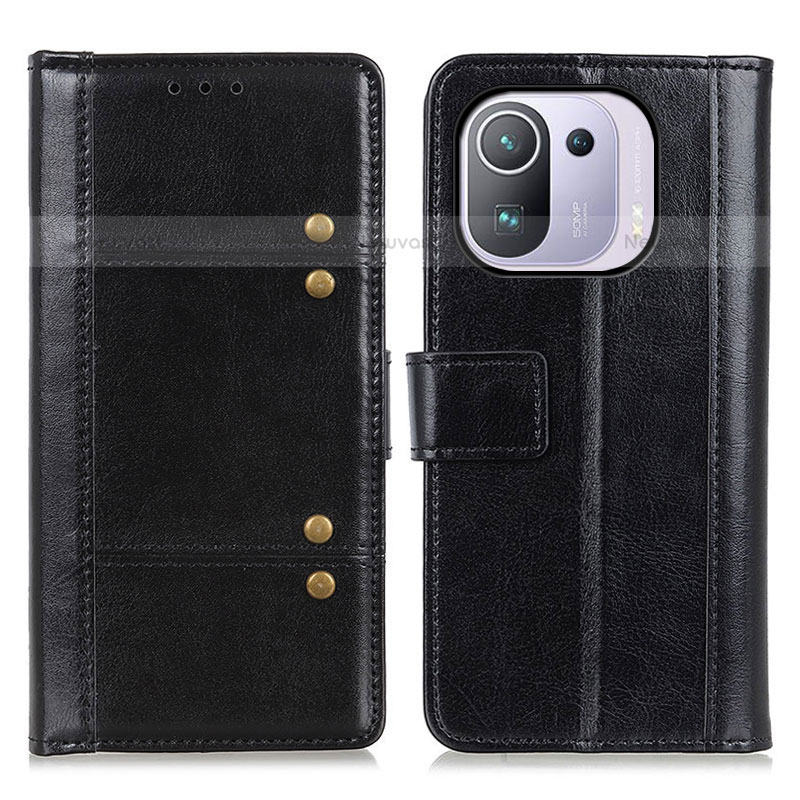Leather Case Stands Flip Cover M06L Holder for Xiaomi Mi 11 Pro 5G Black