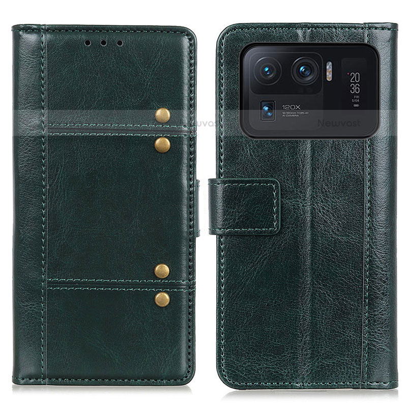 Leather Case Stands Flip Cover M06L Holder for Xiaomi Mi 11 Ultra 5G Green