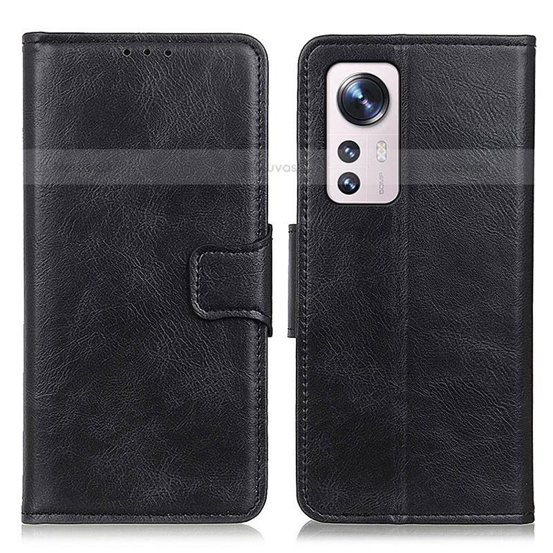 Leather Case Stands Flip Cover M06L Holder for Xiaomi Mi 12 Pro 5G Black