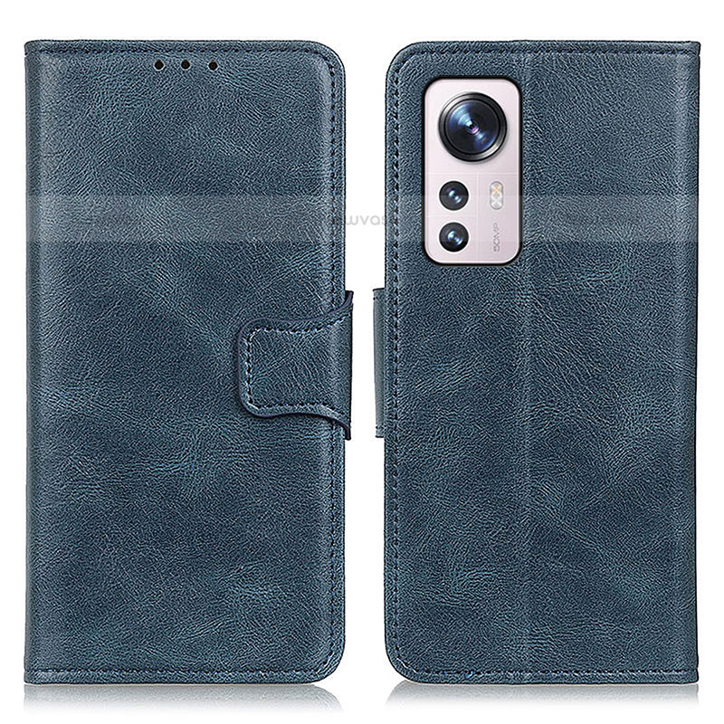 Leather Case Stands Flip Cover M06L Holder for Xiaomi Mi 12 Pro 5G Blue