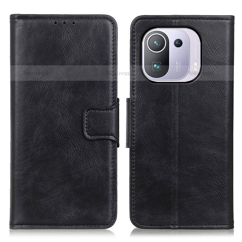 Leather Case Stands Flip Cover M09L Holder for Xiaomi Mi 11 Pro 5G Black