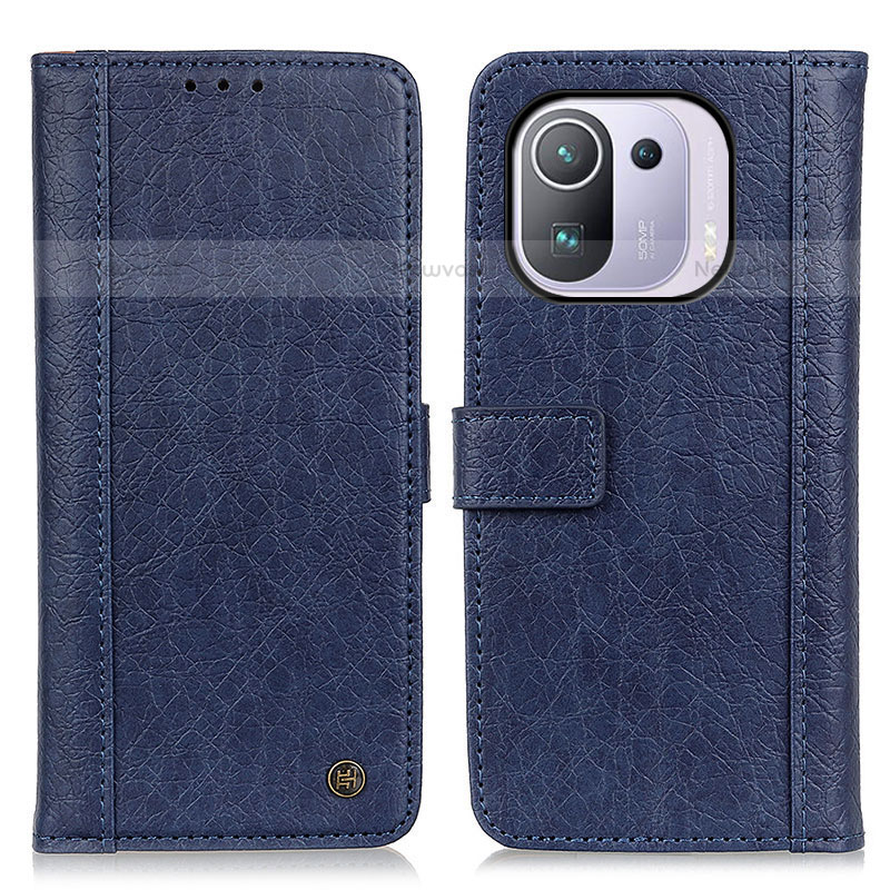 Leather Case Stands Flip Cover M10L Holder for Xiaomi Mi 11 Pro 5G Blue