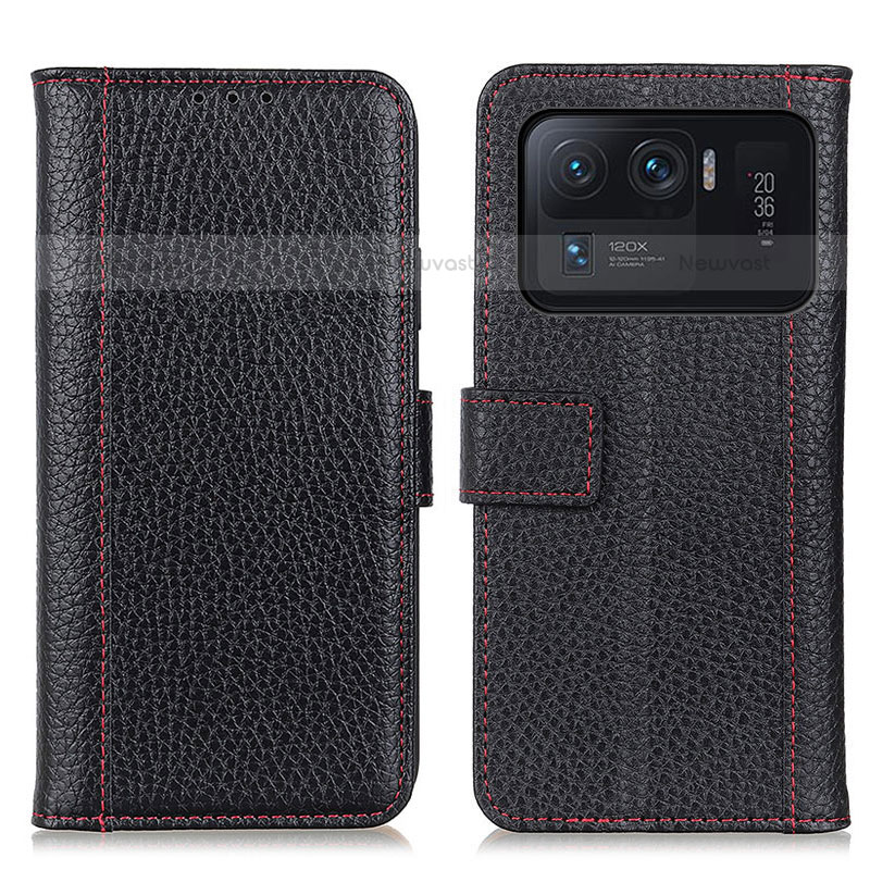 Leather Case Stands Flip Cover M14L Holder for Xiaomi Mi 11 Ultra 5G Black