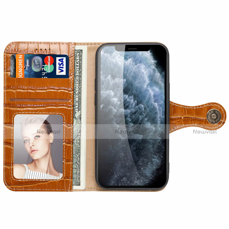 Leather Case Stands Flip Cover N02 Holder for Apple iPhone 12