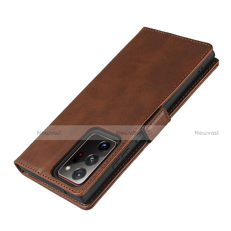 Leather Case Stands Flip Cover N02 Holder for Samsung Galaxy Note 20 Ultra 5G