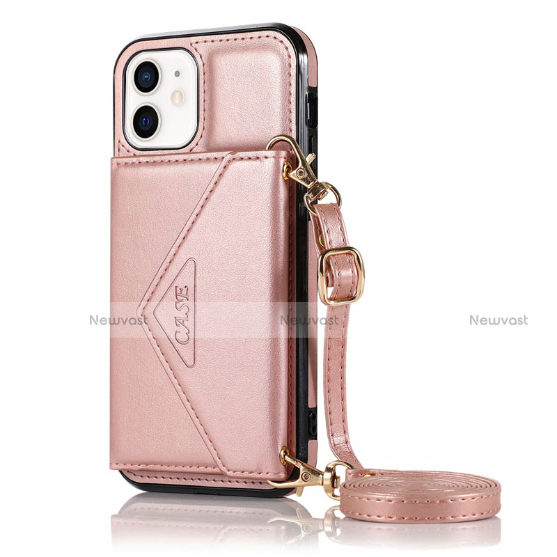 Leather Case Stands Flip Cover N03 Holder for Apple iPhone 12