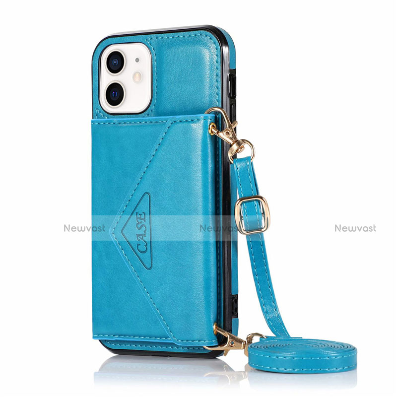 Leather Case Stands Flip Cover N03 Holder for Apple iPhone 12