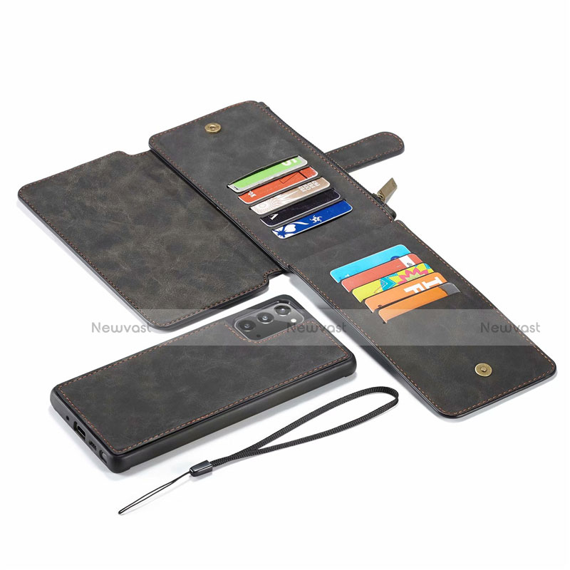 Leather Case Stands Flip Cover N03 Holder for Samsung Galaxy Note 20 5G