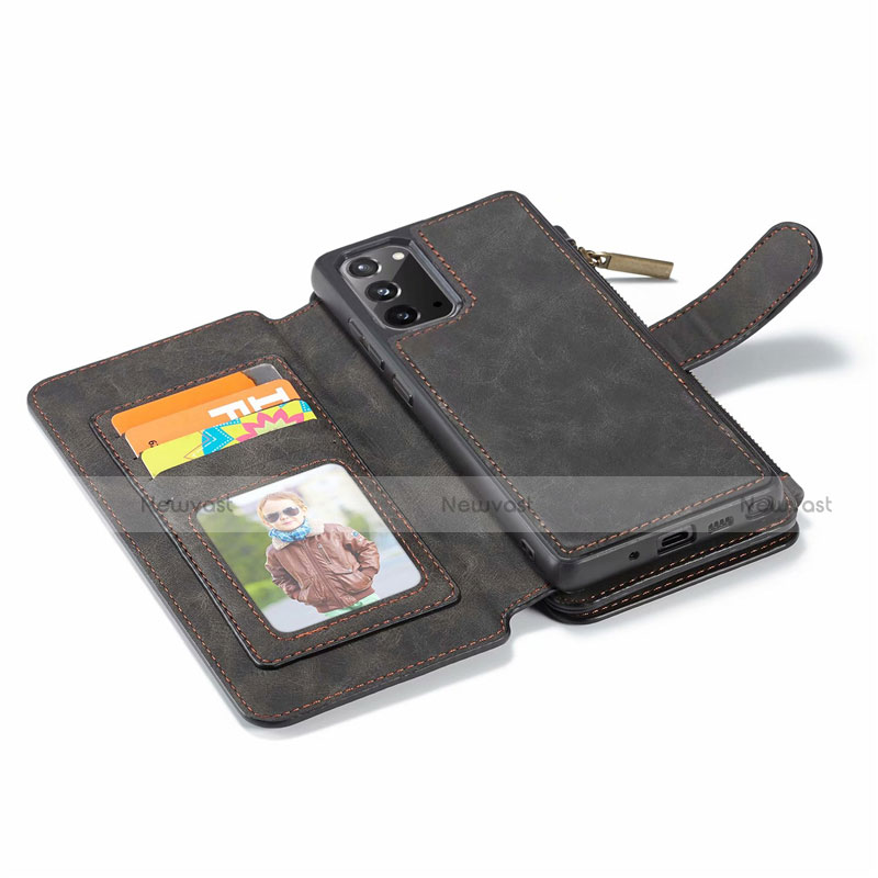 Leather Case Stands Flip Cover N03 Holder for Samsung Galaxy Note 20 5G