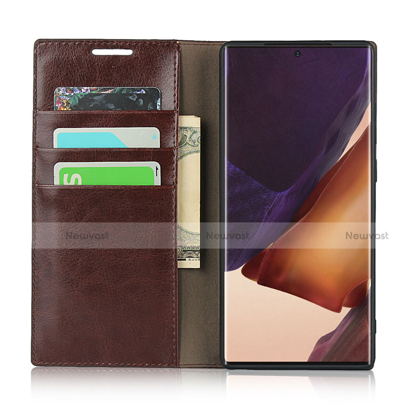 Leather Case Stands Flip Cover N04 Holder for Samsung Galaxy Note 20 Ultra 5G