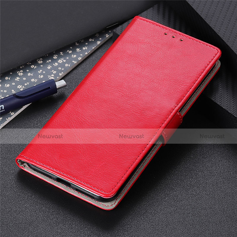 Leather Case Stands Flip Cover N07 Holder for Huawei P40 Pro Red