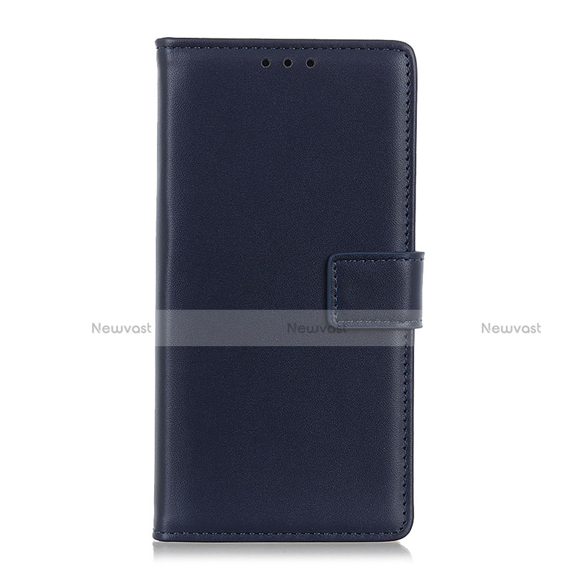 Leather Case Stands Flip Cover N08 Holder for Huawei P40 Navy Blue