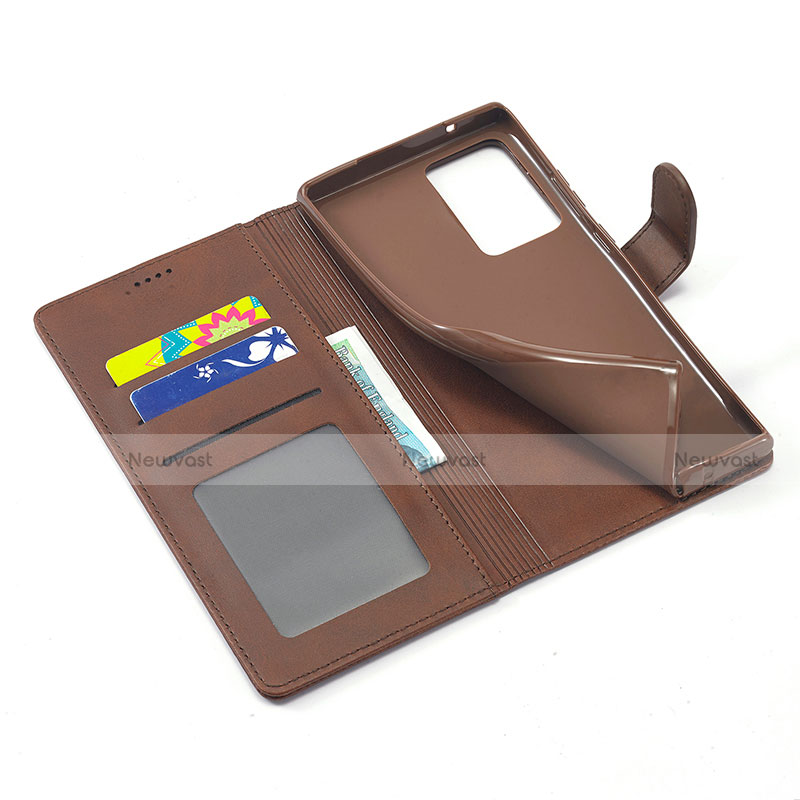 Leather Case Stands Flip Cover N08 Holder for Samsung Galaxy Note 20 Ultra 5G