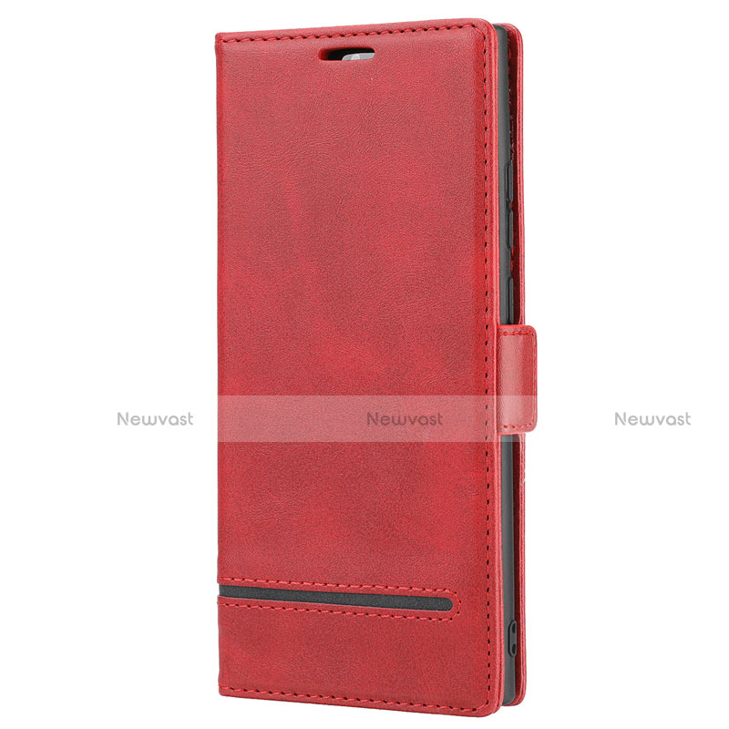 Leather Case Stands Flip Cover N11 Holder for Samsung Galaxy Note 20 Ultra 5G Red