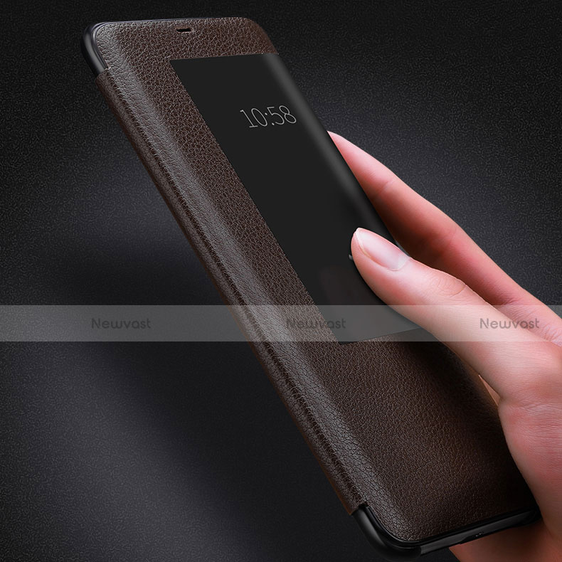 Leather Case Stands Flip Cover P01 Holder for Huawei Mate 20 Pro