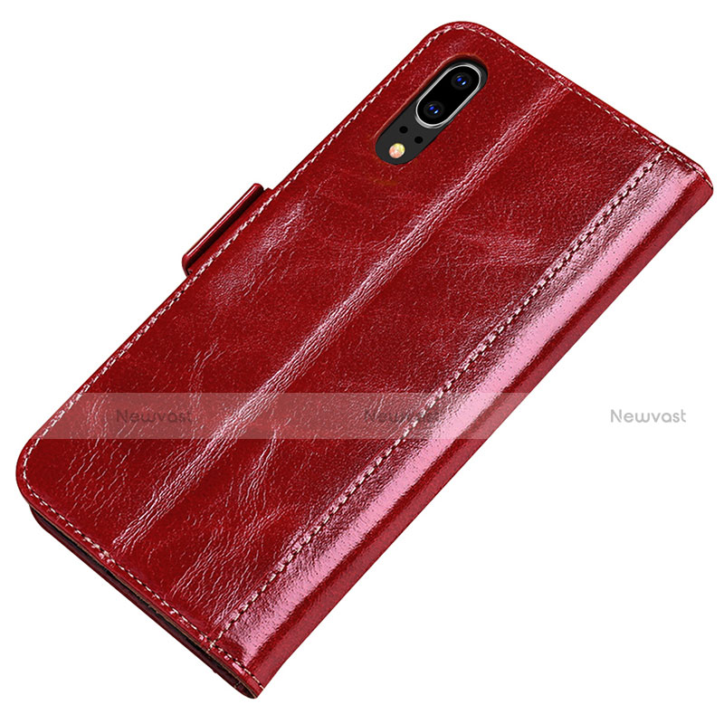 Leather Case Stands Flip Cover P01 Holder for Huawei P20