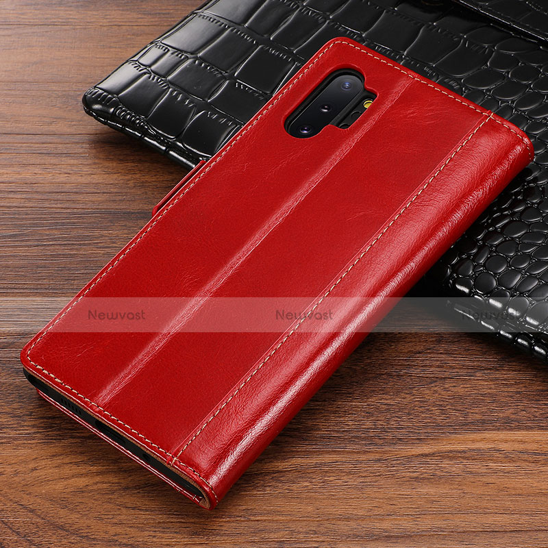 Leather Case Stands Flip Cover P01 Holder for Samsung Galaxy Note 10 Plus